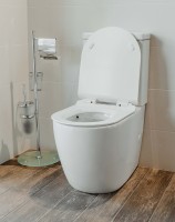 Унитаз компакт Creto Logan L1 1001-004-WF без бачка и с сиденьем Микролифт напольный