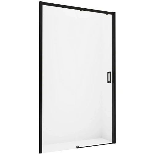 Душевая дверь New Trendy Prime Black 160 L D-0328A профиль Черный стекло прозрачное