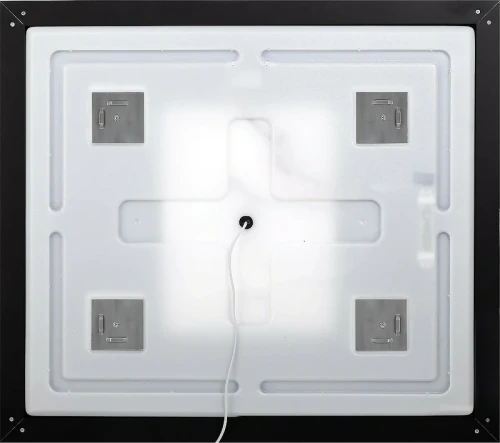 Зеркало BelBagno Kraft 98.5 SPC-KRAFT-985-685-TCH-WARM-NERO с подсветкой с подогревом Черное с сенсорным выключателем стекло