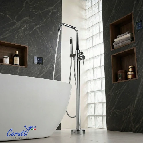 Смеситель для ванны Ceruttispa Афра (Afra) CT12115 12115 цвет Хром