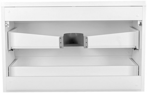 Тумба под раковину Style Line Атлантика Люкс Plus 100 СС-00000693 подвесная Белая МДФ / ЛДСП