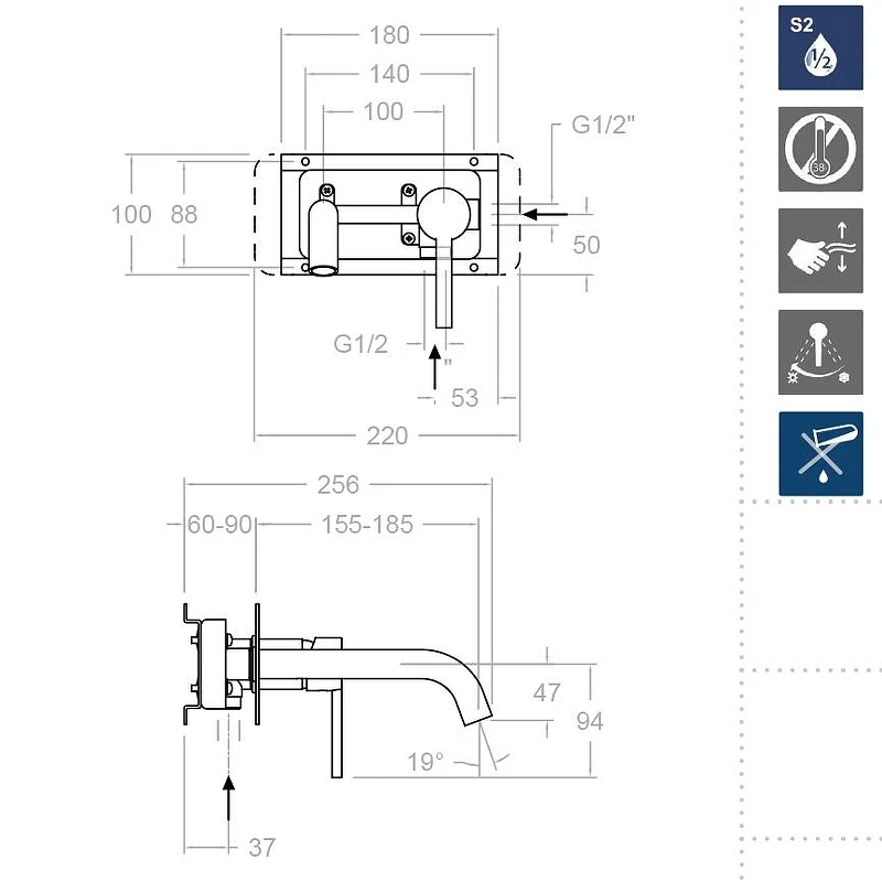 Смеситель для раковины Ramonsoler Drako 332002 Хром