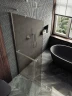 Душевая перегородка Maybah Glass MGD-716-5ш 1190х1950 в широком профиле с полотенцедержателем Хром матовый стекло бронзовое матовое