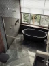 Душевая перегородка Maybah Glass MGD-716-5ш 1190х1950 в широком профиле с полотенцедержателем Хром матовый стекло бронзовое матовое