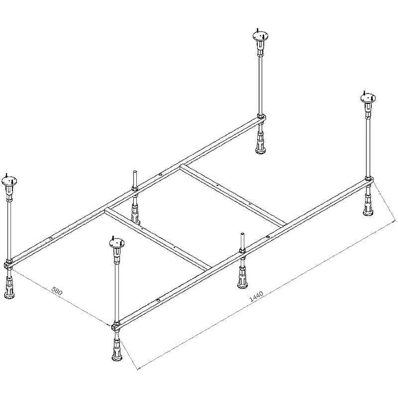 Каркас для ванны AM.PM X-Joy 150x70 W94A-150-070W-R Серый
