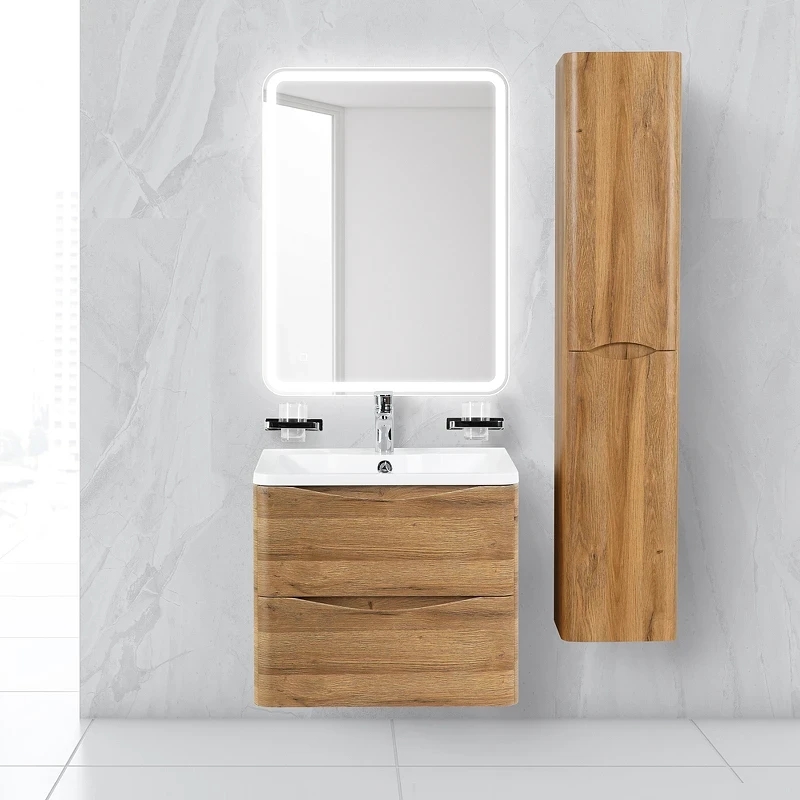 Тумба под раковину BelBagno 70 ACQUA-700-2C-SO-RR подвесная Rovere Rustico МДФ / ЛДСП