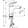 Смеситель для раковины Hansgrohe Logis 71101000 Хром латунь