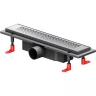 Душевой лоток AM.PM PrimeFlow 40 W02SC-P11-040-01SB с решеткой Хром матовый Cut Gradient