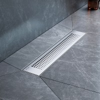 Душевой лоток AM.PM PrimeFlow 40 W02SC-P11-040-01SB с решеткой Хром матовый Cut Gradient