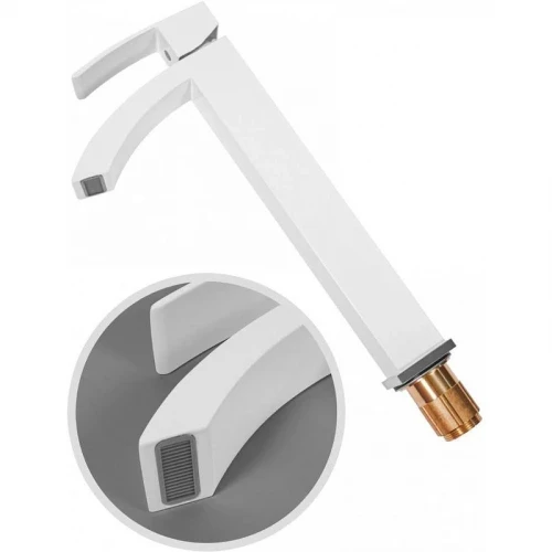 Смеситель для раковины Hansberge Cubito H2077WW цвет Белый