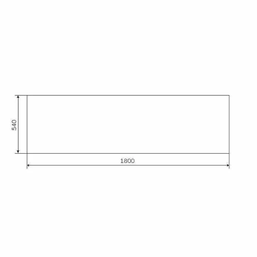 Фронтальная панель для ванны AM.PM Gem 180 W93A-180-070W-P Белая
