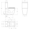 Унитаз компакт BelBagno Luce-Tor BB2197CP-TOR/SC/BB2197T с бачком и сиденьем Микролифт фаянс напольный