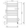 Электрический полотенцесушитель Comfysan Pioli-K EC-10 100x50 014414 Хром