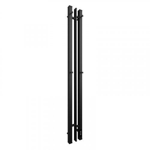 Электрический полотенцесушитель APEXTERMO Delta 1100x100 DL10111BM с крючками цвет Черный матовый