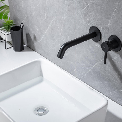 Смеситель для раковины Allen Brau Priority 5.31030-31 Черный матовый латунь встраиваемый