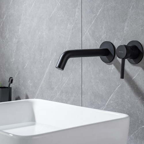 Смеситель для раковины Allen Brau Priority 5.31030-31 Черный матовый латунь встраиваемый