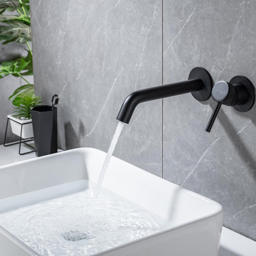 Смеситель для раковины Allen Brau Priority 5.31030-31 Черный матовый латунь встраиваемый