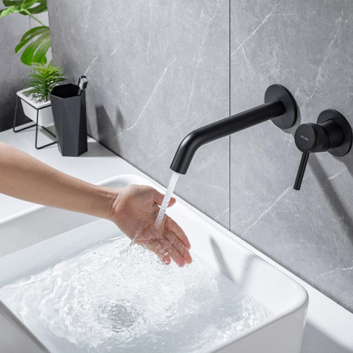 Смеситель для раковины Allen Brau Priority 5.31030-31 Черный матовый латунь встраиваемый