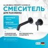 Смеситель для раковины Allen Brau Priority 5.31030-31 Черный матовый латунь встраиваемый