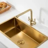 Смеситель для кухни Frap F4396-33 цвет Золотой сатин