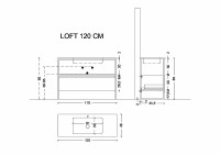 Тумба Boheme Armadi Art Loft 120 894-120-W подвесная Белая МДФ / ЛДСП