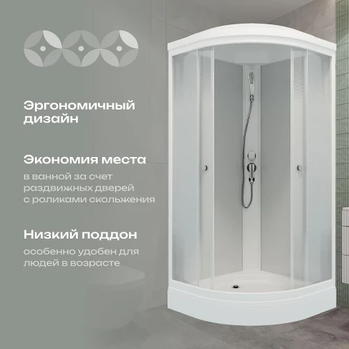 Душевая кабина DIWO Новгород 100x100 Щ0000072863 без гидромассажа