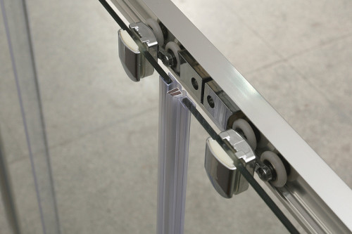 Шторка на ванну BelBagno Unique VF-2 180 профиль Хром стекло прозрачное