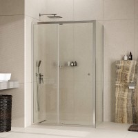Душевая стенка WasserKRAFT Aula 100 11P10-RP100 профиль Хром стекло прозрачное