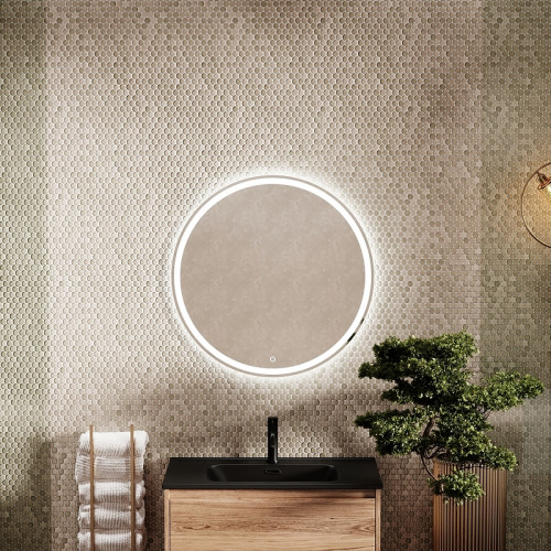 Зеркало Sancos Bella 60 BE600 с подсветкой с сенсорным выключателем и диммером стекло