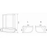 Душевая кабина Parly Classic Эконом 120x80 L EC1221L без гидромассажа