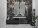 Тумба Boheme Armadi Art Flat Vallessi Uno-S 140 897-140-A glossy подвесная Антрацит глянец МДФ / ЛДСП
