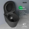Комплект унитаза и биде Iddis Calipso CALR3BMi73 цвет Черный матовый с сиденьем Микролифт