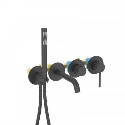 Смеситель для ванны Aquatek Европа  AQ1344MB цвет Черный матовый