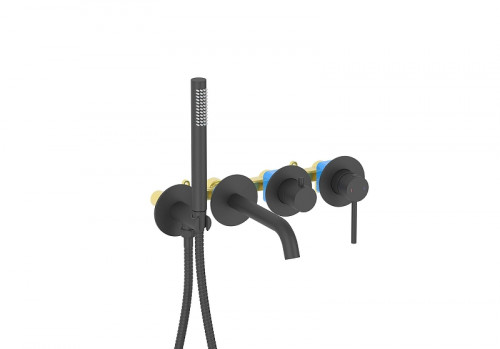 Смеситель для ванны Aquatek Европа  AQ1344MB цвет Черный матовый