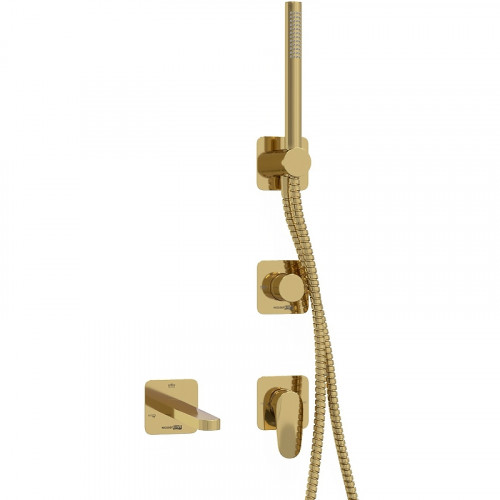 Смеситель для ванны WasserKRAFT Neckar A2151.277.279.280.197.281 Золото глянцевое латунь встраиваемый