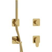 Смеситель для ванны WasserKRAFT Neckar A2151.277.279.280.197.281 Золото глянцевое латунь встраиваемый однорычажный