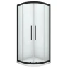 Душевой уголок Black&White Stellar Wind S801 100x100 8011010 профиль Блеск серебра стекло прозрачное