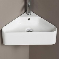 Раковина CeramaLux 56 78377 Белая фаянс подвесная