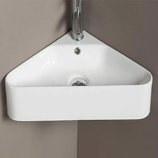 Раковина CeramaLux 56 78377 Белая фаянс подвесная