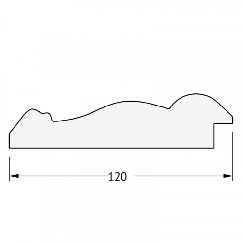 Зеркало Evoform Exclusive 162х72 BY 3586 с фацетом в багетной раме - Состаренное дерево с орнаментом 120 мм стекло