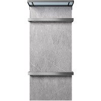 Электрический полотенцесушитель Black&amp;White N-388AG 40x90 388AG с полкой Armani Grey алюминий