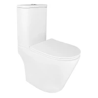 Унитаз компакт Azario Berton AZ-6093 цвет Белый с бачком и сиденьем Микролифт