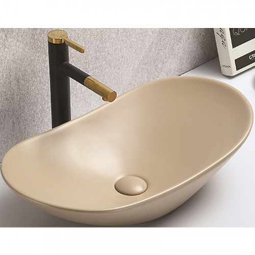 Раковина-чаша CeramaLux 61 7811AMC-1 Капучино фаянс накладная