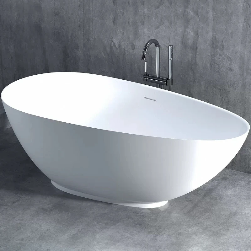 Ванна из искусственного камня Salini Paola 172х82 101512SM Белая матовая