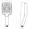 Ручной душ Raglo R450.52.06 Черный матовый