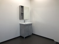 Зеркальный шкаф Comforty Осло 70 00-00006164 Бетон светлый МДФ / ЛДСП, стекло