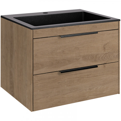 Тумба под раковину Vincea Chiara 2D 60 VMC-2C2600NO подвесная N.Oak МДФ / ЛДСП