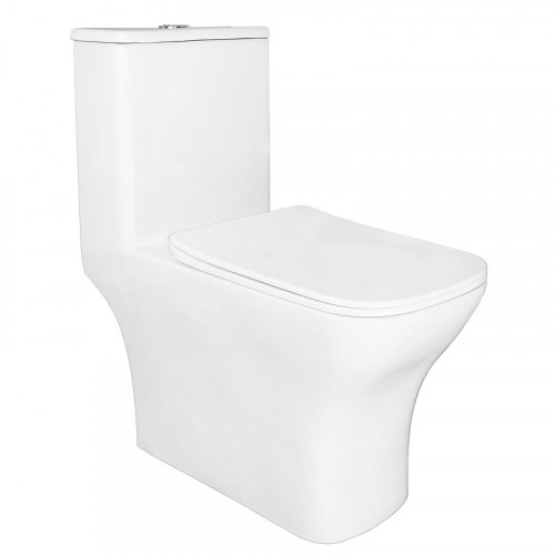 Унитаз биде Azario Teano AZ-8617B цвет Белый с сиденьем Микролифт
