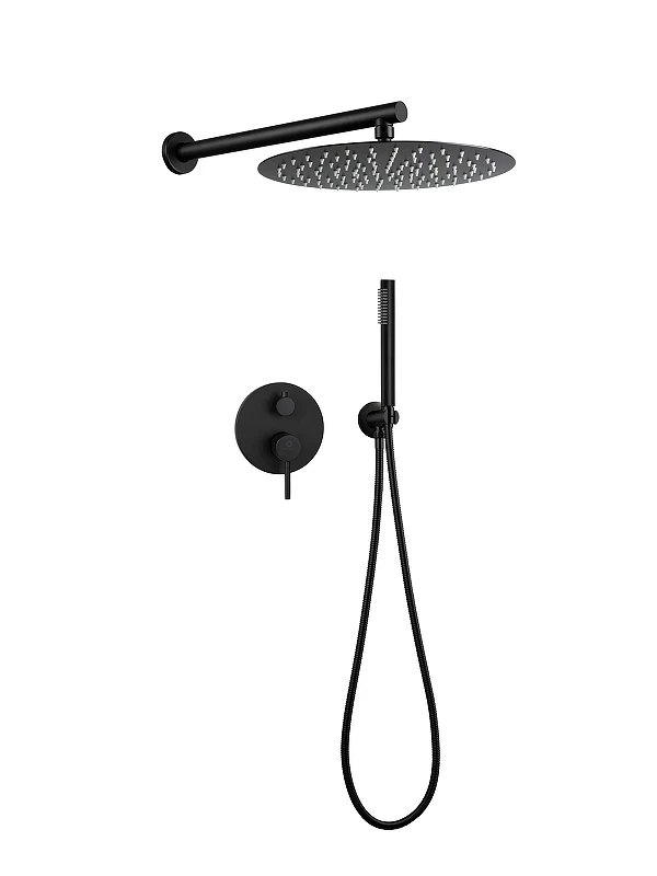 Душевая система FILARETE Roun FL1023BL цвет Черный матовый
