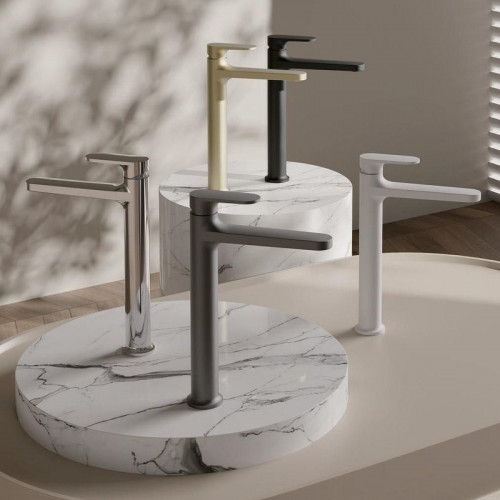 Смеситель для раковины Belz B713-3 B11713-3 цвет Оружейная сталь